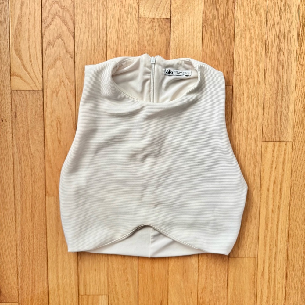 White Crop Top
